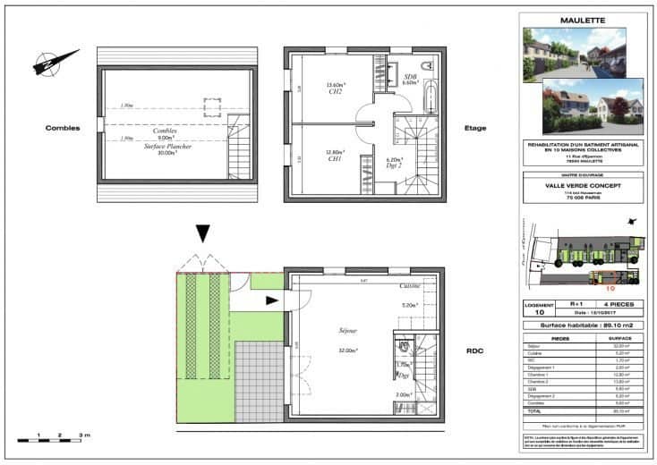 Photos du bien : EXCLUSIVITÉ – Maisons de ville 3 pièces avec jardin à partir de 195 000 € – Houdan centre