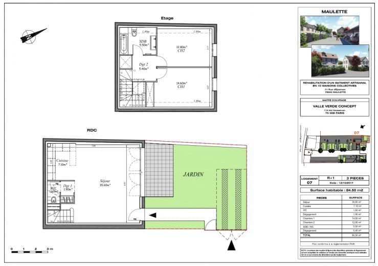 Photos du bien : EXCLUSIVITÉ – Maisons de ville 3 pièces avec jardin à partir de 195 000 € – Houdan centre