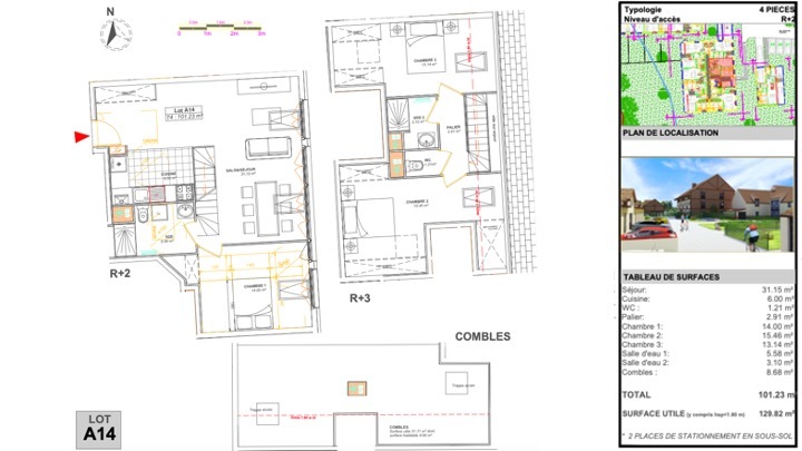 Photos du bien : Jouars-Pontchartrain – Appartement neuf de 101m2 dans une résidence au calme