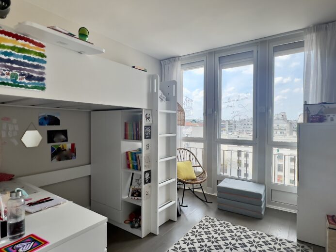 Photos du bien : Boulogne-Billancourt – République-Point du Jour – Magnifique 4 pièces entièrement rénové avec terrasses, balcon filant et vue dégagée sur un parc privé