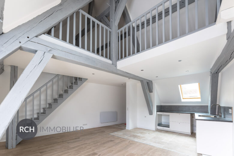 Photos du bien : Houdan – Beau duplex rénové en plein coeur de village avec garage