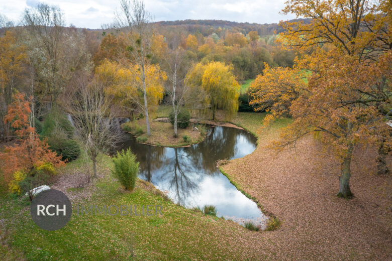 Photos du bien : Adainville – Propriété ancienne entièrement rénovée avec piscine intérieure sur parc avec étangs