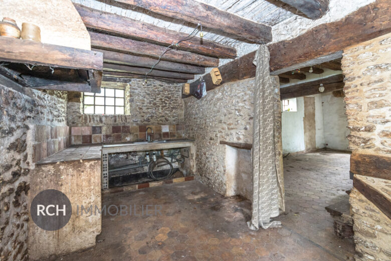 Photos du bien : Grosrouvre – Ensemble de trois maisons à rénover sur un terrain arboré au calme