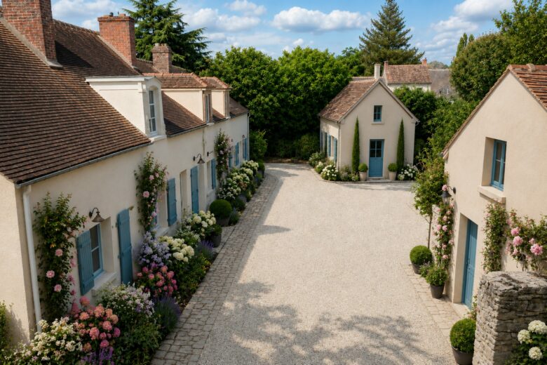 Photos du bien : Bazoches-sur-Guyonne – Belle propriété ancienne rénovée avec dépendances sur beau parc arboré
