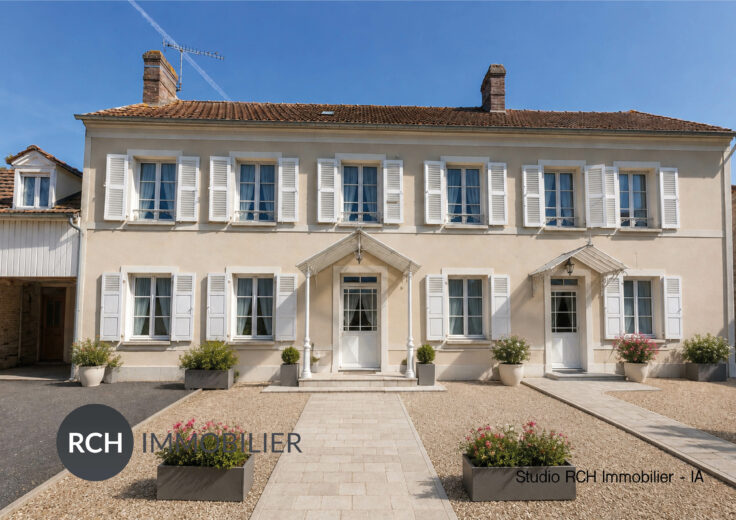 Photos du bien : Flexanville – Maison bourgeoise en coeur de village